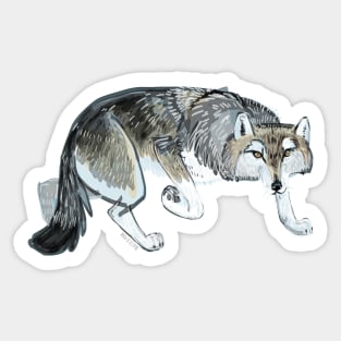 Ezo Wolf Hattai Sticker